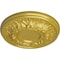 Ekena Millwork Odessa Ceiling Medallion (Fits Canopies up to 2 1/2"), Hand-Painted Rich Gold, 7 1/2"OD x 1 1/8"P CM07ODRGS - alternate 3